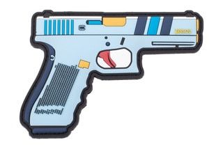 Violent Little Machine Shop Zissou PVC Morale Patch features a baby blue color scheme inspired by Steve Zissou